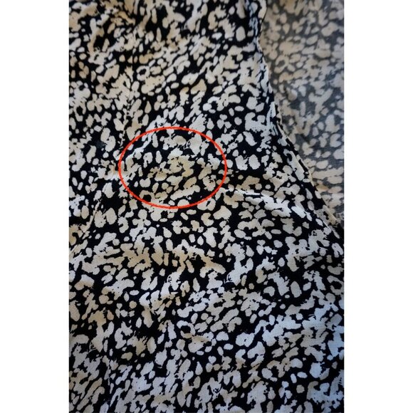 Zara Black & White Abstract Floral Print Long Sleeve Mini Dress - Size S - Picture 2 of 10